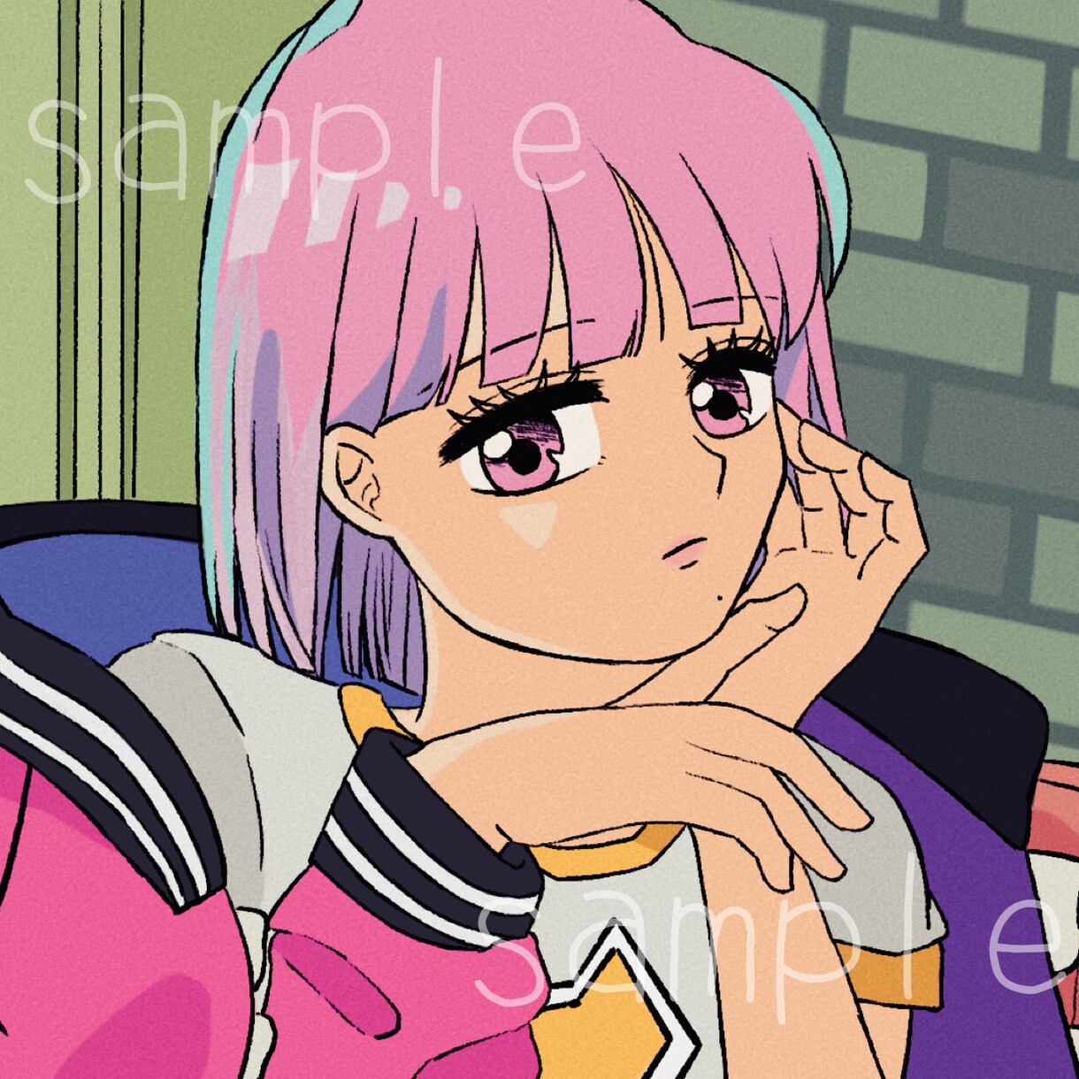 レトロ可愛いイラスト作成します (印象UP！/SNS/おしゃれでシンプルなイラスト) イメージ7