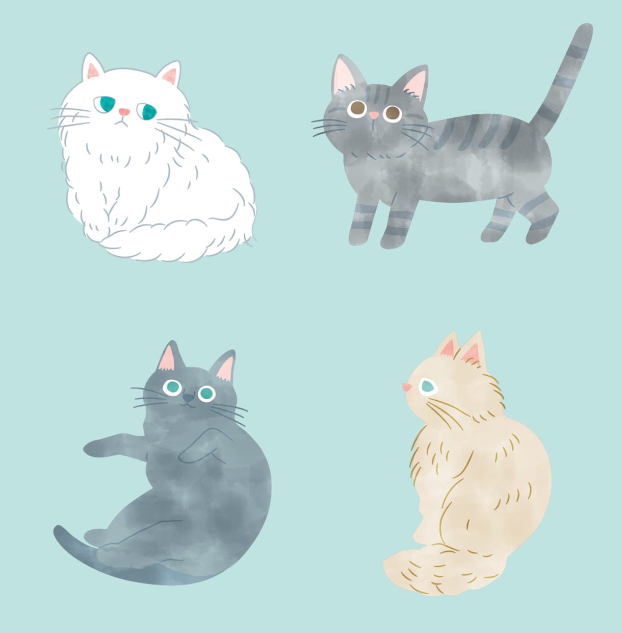 かわいくやさしい動物の水彩風イラスト描きます 挿絵やキャラクターデザインなど実績多数！挿絵やアイコンにも◎ イメージ2