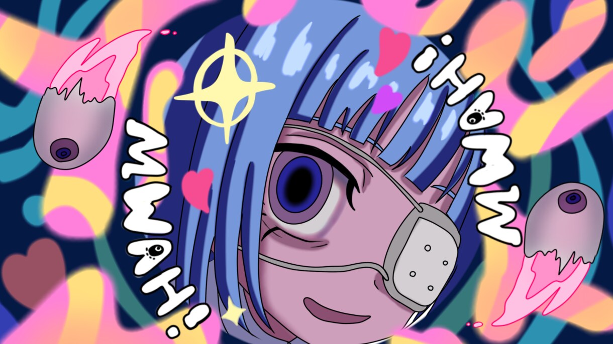 YouTubeサムネ･歌ってみたMV一枚絵描きます 儚いorポップ可愛いイラスト描きます！ イメージ1