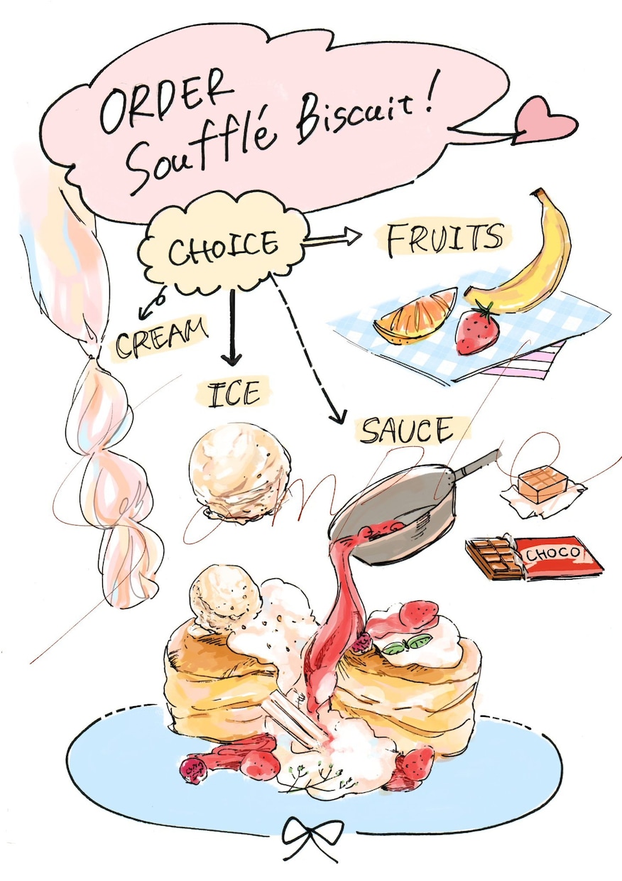 おしゃれに食べ物のイラスト描きます ●メニュー、フリーペーパー、名刺、ブログに！ イメージ2