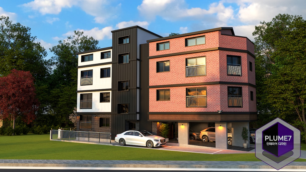 住宅や店舗オフィスのデザイン3Dパース制作致します おしゃれな建築CGパース作成します イメージ2