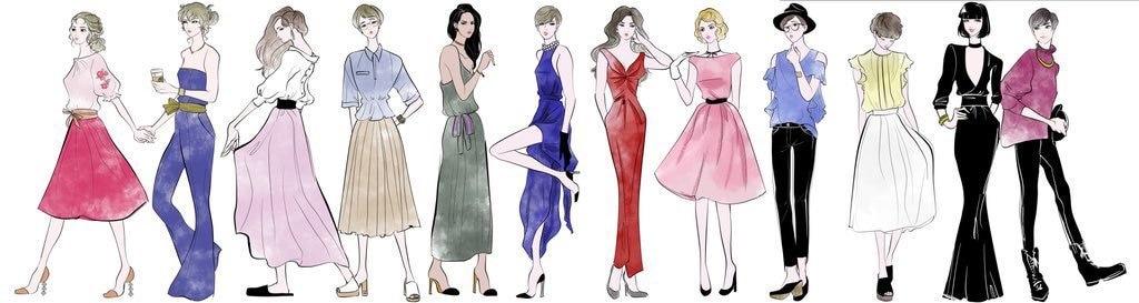 安価！オシャレファッションイラスト描きます 安価にシンプルなファッション系イラストを描きます。 イメージ1