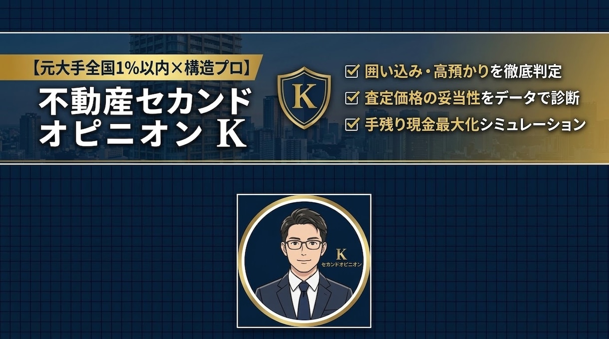元大手全国1%が不動産の売却手残りを診断します 【先着3名限定モニター】囲い込みや手残り額を徹底診断 イメージ1
