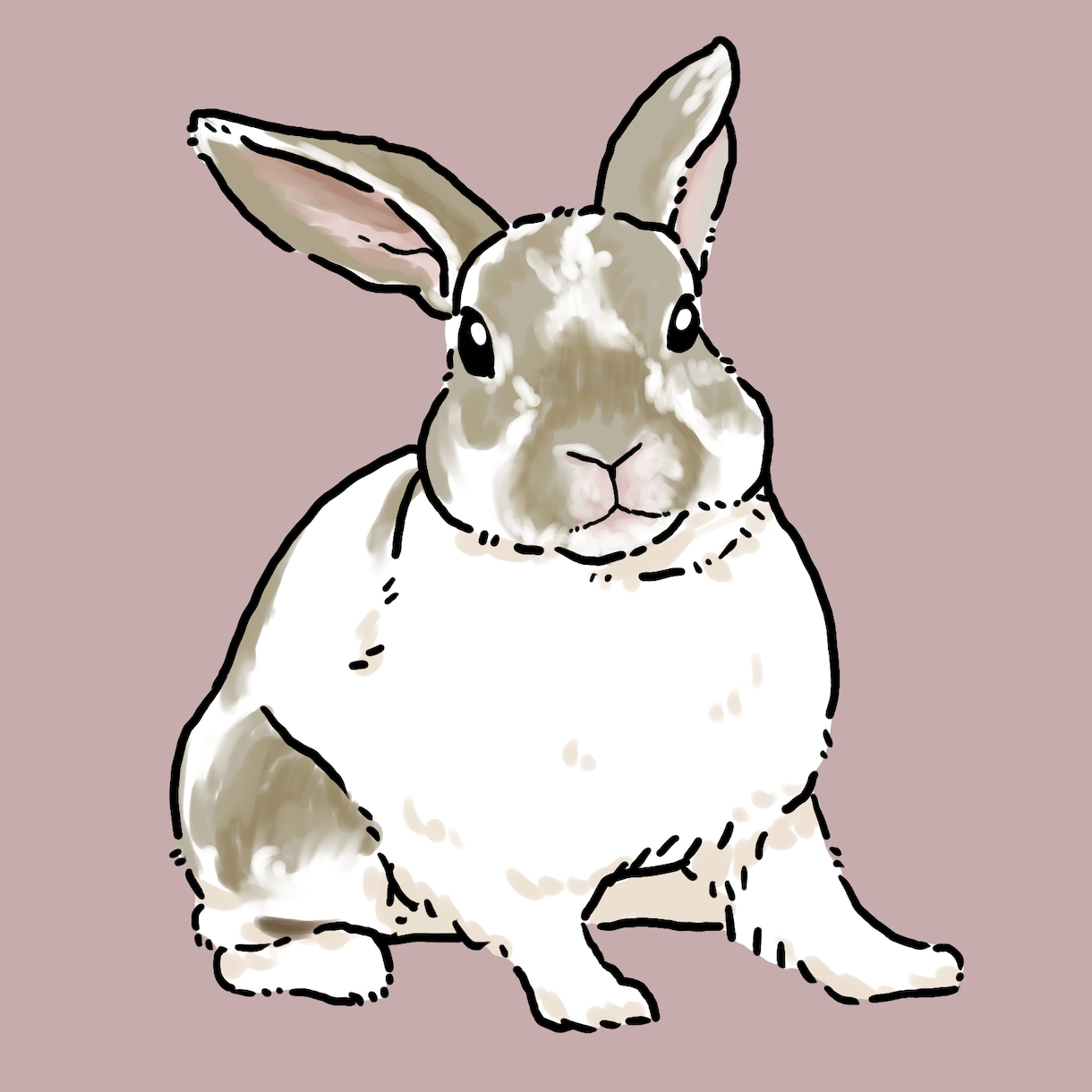 大好きな家族を♡愛うさぎさんのイラスト描きます うさ飼いさんのためのリアルでかわいいそっくり似顔絵です イメージ6