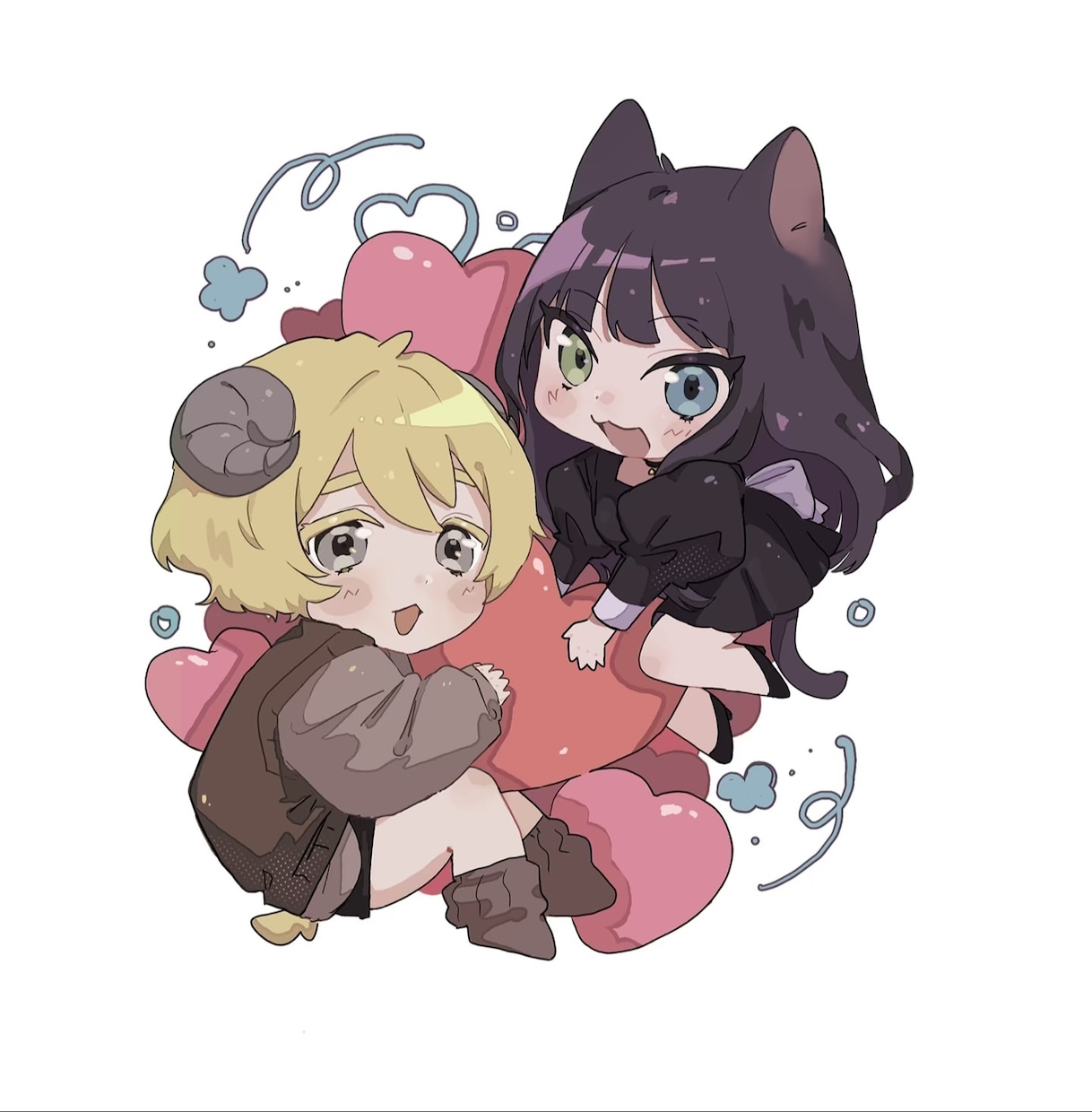 可愛いミニキャライラスト描きます あなたの可愛いキャラクターをアクキーなどにしませんか？ෆ イメージ1