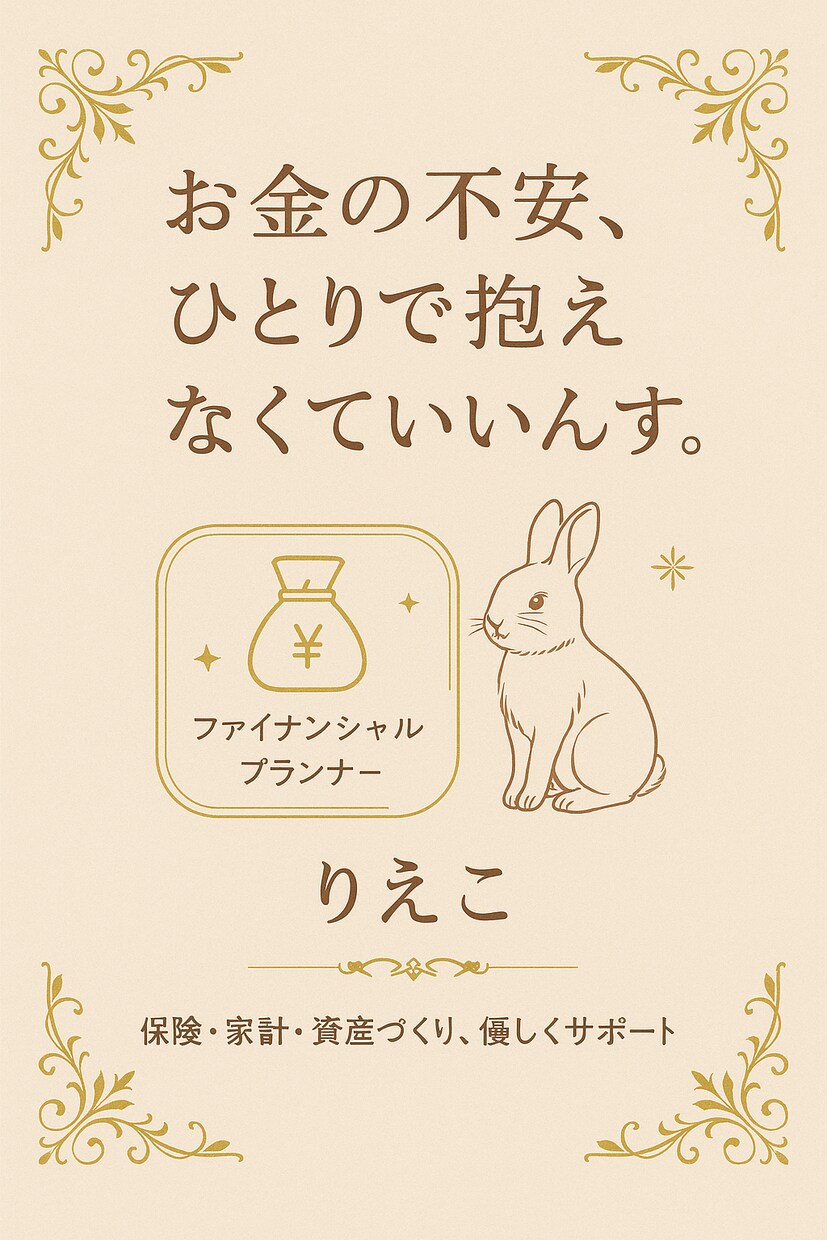 お金の不安に寄り添います あなたらしく暮らすためのプランを一緒に整えましょう。 イメージ1