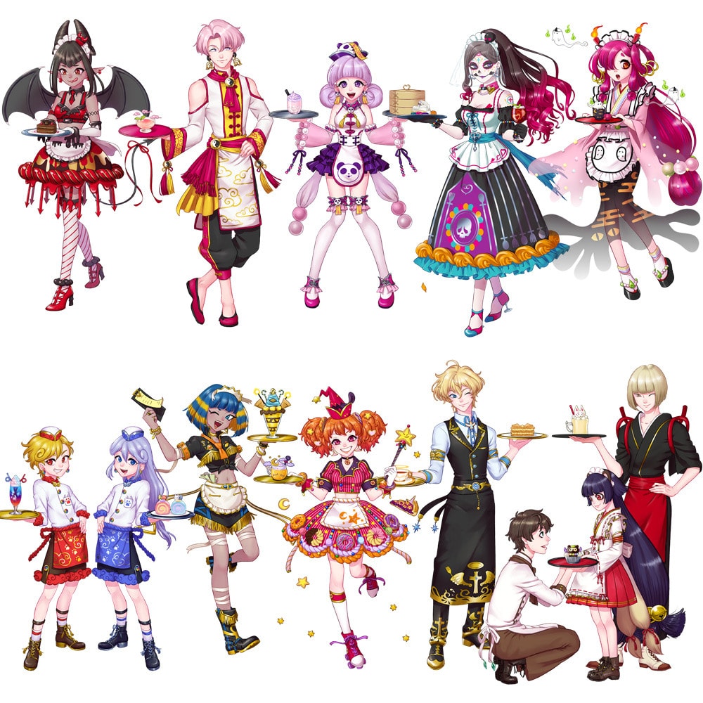 キャラクター立ち絵描きます ポップな色使い、おしゃれな衣装が得意です。 イメージ2