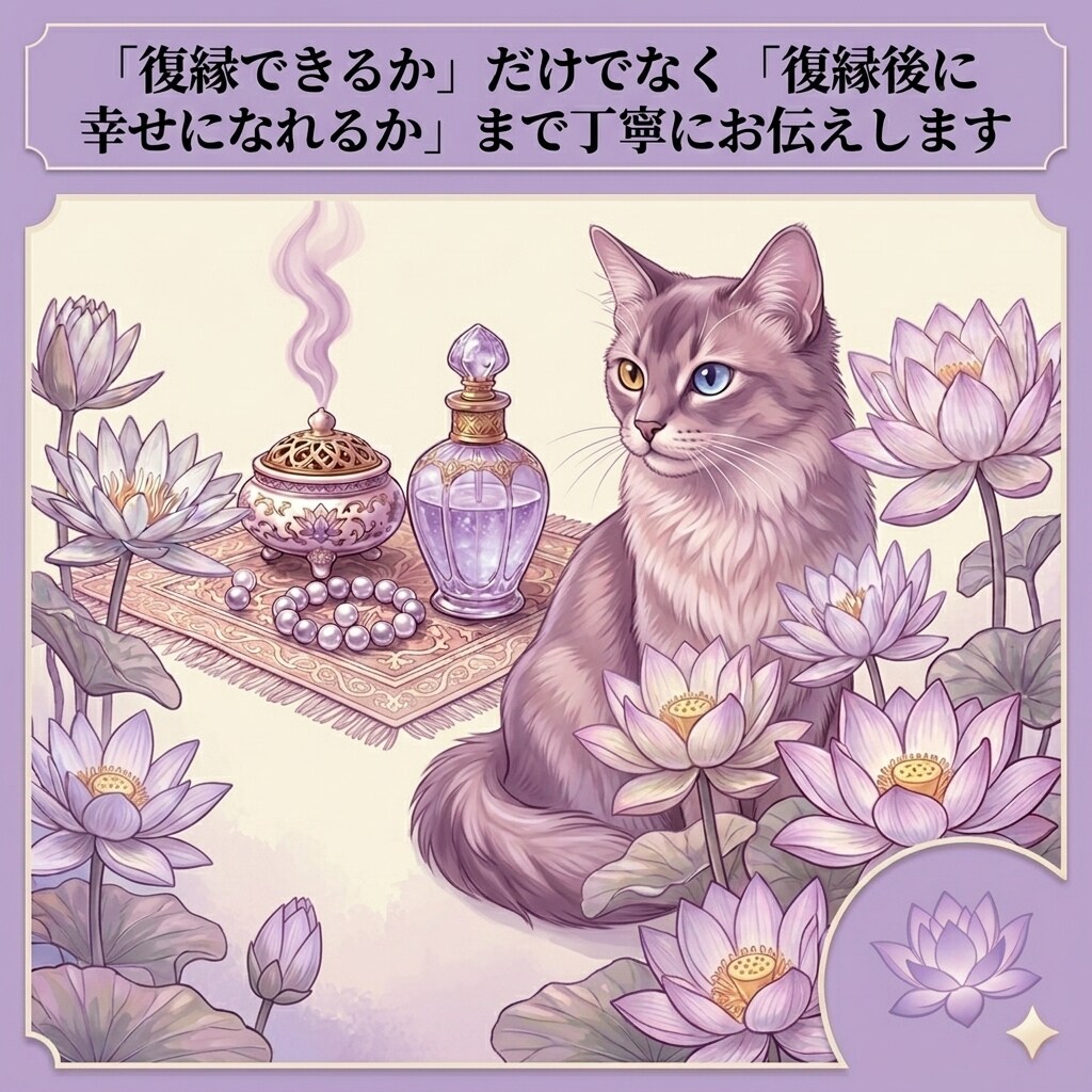 復縁の可能性と未来を鑑定します 忘れられない恋を丁寧に読み解きます イメージ4