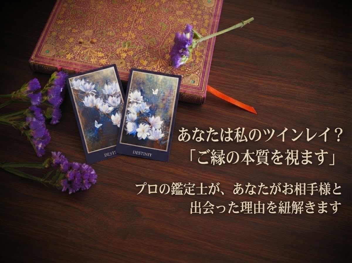 あなたは私のツインレイ?ご縁の本質を視ます プロの鑑定士が、あなたがお相手様と出会った理由を紐解きます イメージ2