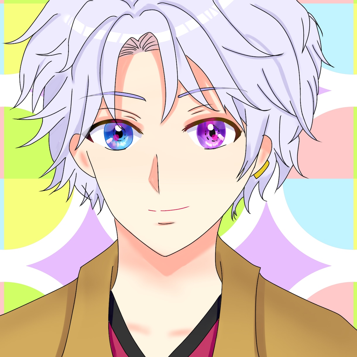 Ｖtuber向けイラストを格安で描きます イケメン風、可愛い系、どんな方にも合うようにイラスト描きます イメージ1