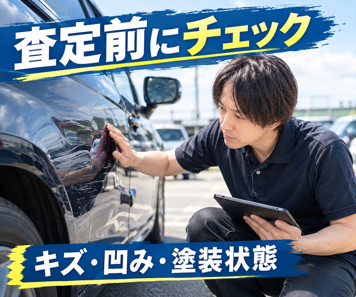 愛車売却前に車両状態や修復歴をチェックします キズ凹み・修復歴など査定前に確認したいポイントをお伝えします イメージ2