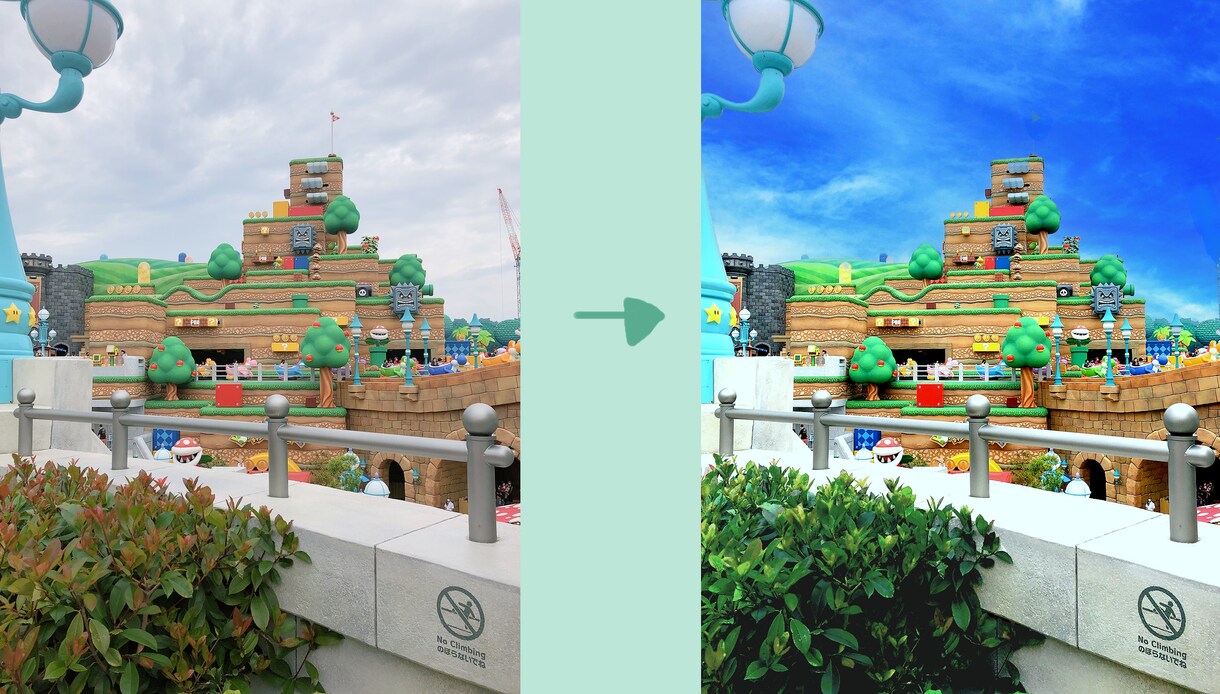 写真を見栄えよくレタッチします 色調補正　モザイクやぼかしの加工をします イメージ3