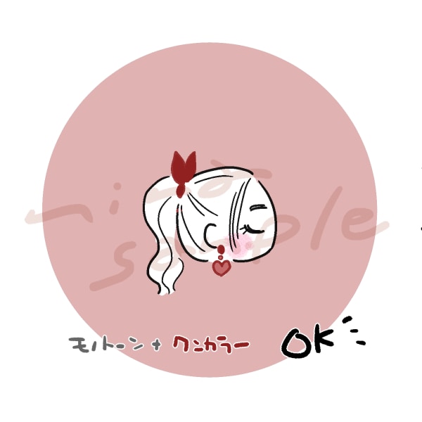 ゆるかわ♡シンプルアイコンイラスト描きます ♡小物やポーズ無料 ♡カラー白黒どちらでもOK イメージ3