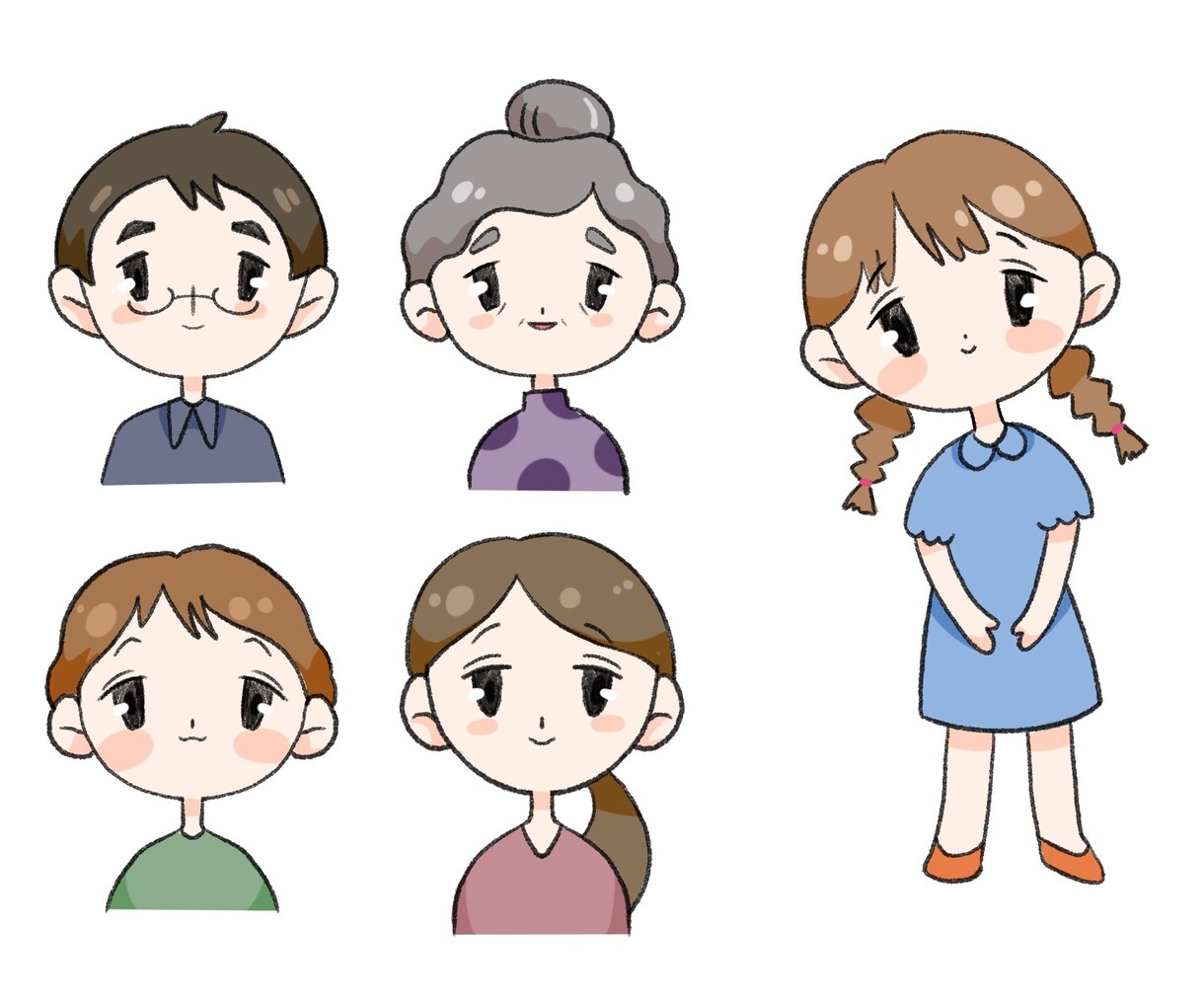 ゆるーいデフォルメイラストを描きます 動物・小物も可能！アイコンやwebページなどに使用できます！ イメージ2