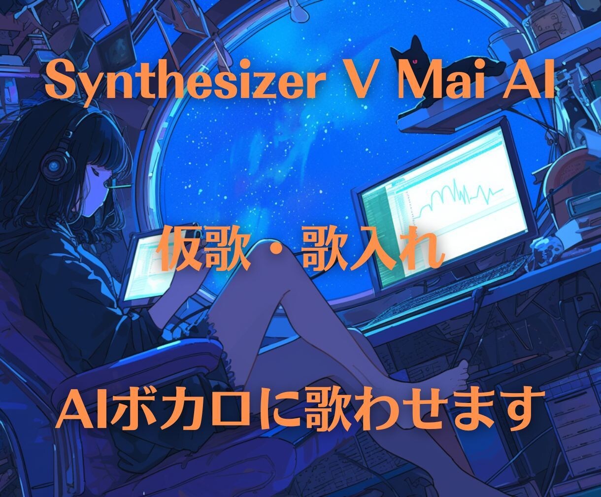 SynthesizerVでボーカル入れます ボカロよりもナチュラルでリアルなボーカルを入れます イメージ1