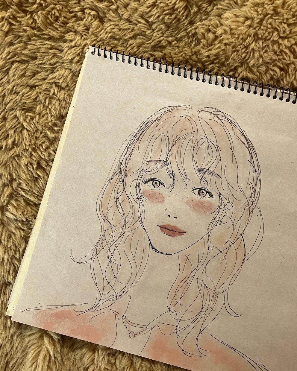 アイシャドウを使ったお洒落なイラスト描きます アイシャドウやリップを使った雰囲気のあるイラストを描きます♪ イメージ2
