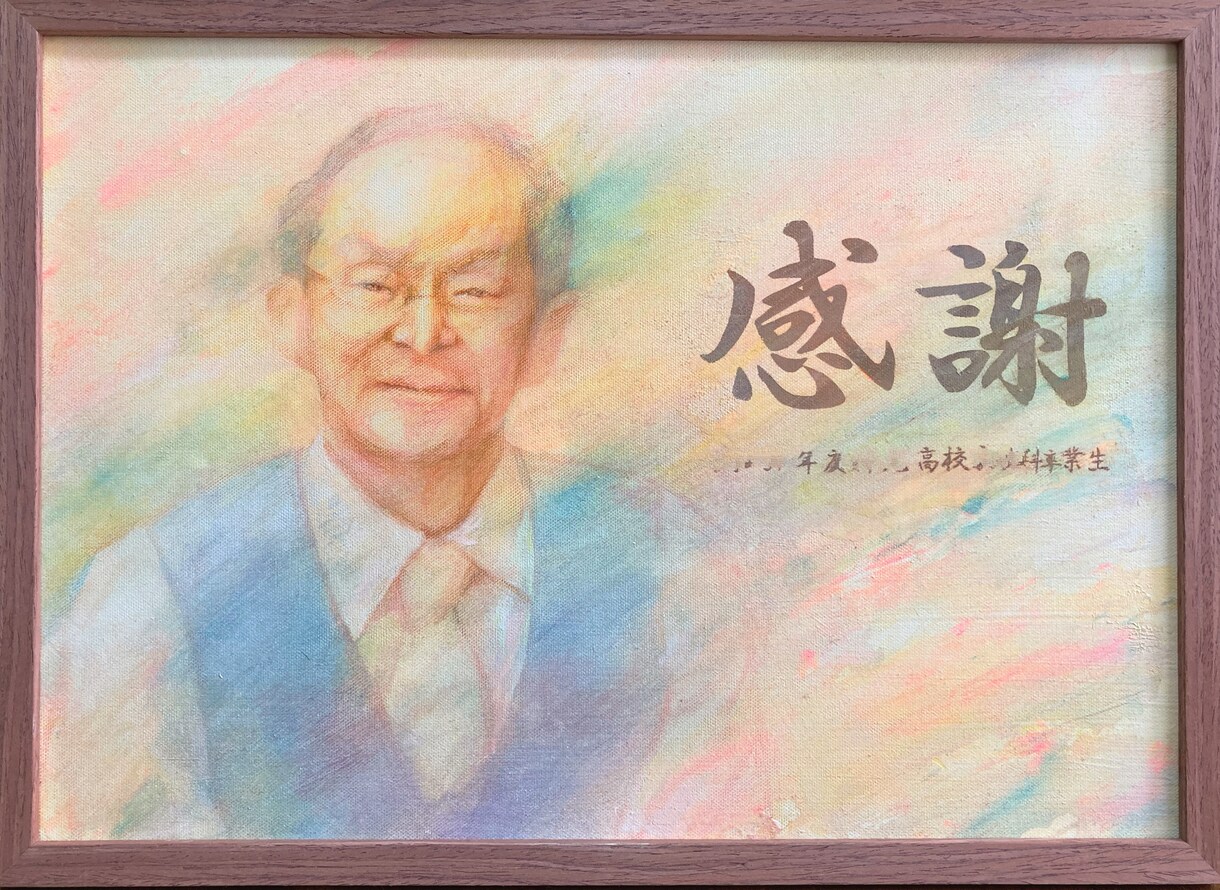 原画納品！手描き似顔絵で特別な贈り物を作成します キャンバスボードに絵の具と色鉛筆にてお描きいたします！ イメージ5