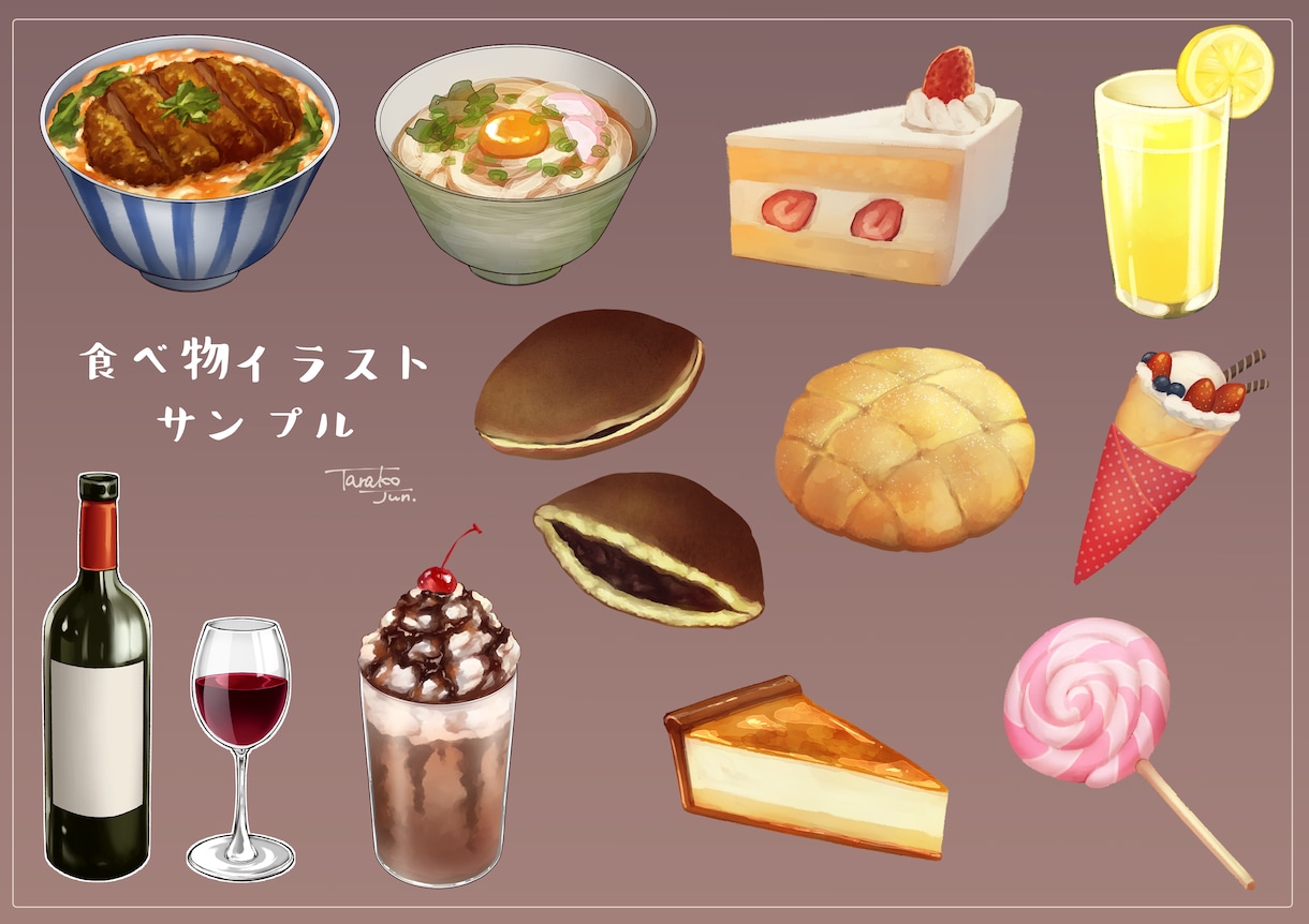 ちょっとリアルで美味しそうな食べ物イラスト描きます メニューや広告など！食べ物イラストを添えたい人に イメージ2