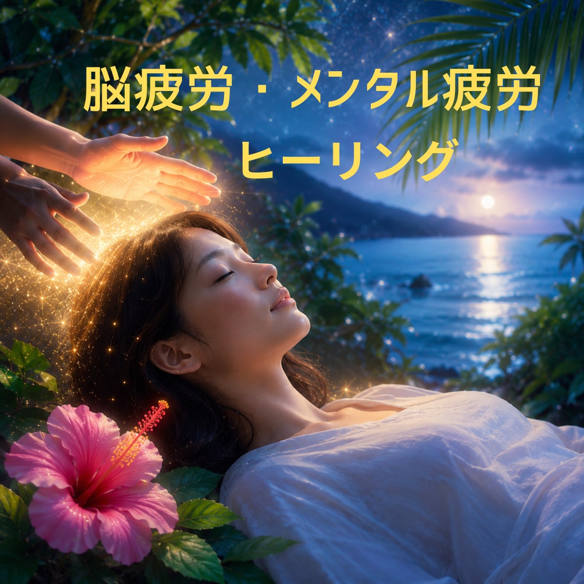 脳疲労・メンタル疲労を再起動☩遠隔ヒーリングします 眠れない夜や不安な心を沖縄の聖なるエネルギーで優しく包み込む イメージ1