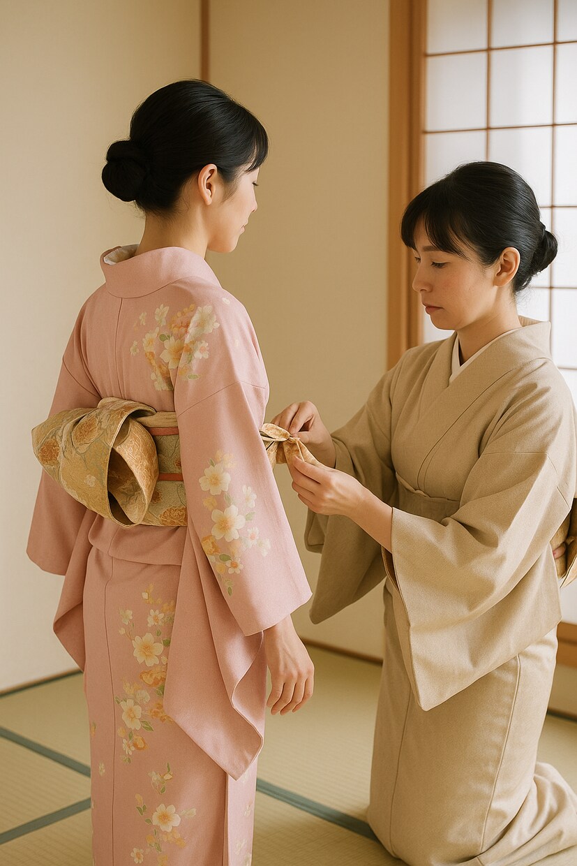 初心者向け着付けオンラインレッスン　教えています 着物デビューをやさしくサポート　不器用さんでも着られる着付け イメージ1