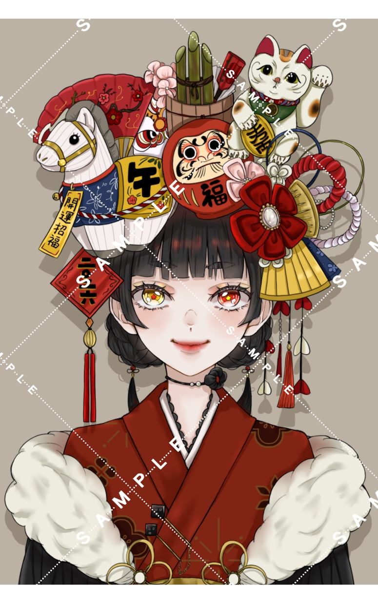 一枚絵、SNSアイコン、立ち絵等のイラスト描きます ご要望に沿ったタッチ、スタイルで制作致します！ イメージ6