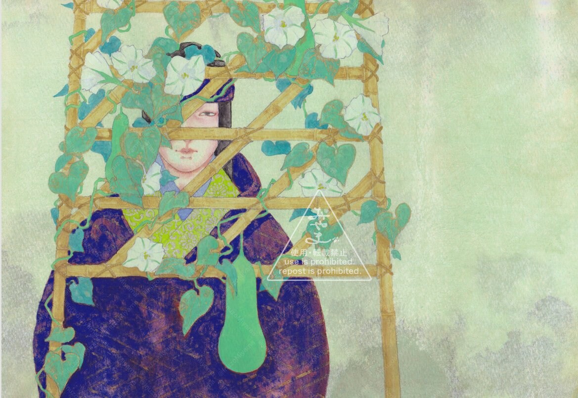 あなたのイメージを形にするお手伝いをします 顔彩や日本画材を用いた重厚感ある和風イラストが得意です イメージ1