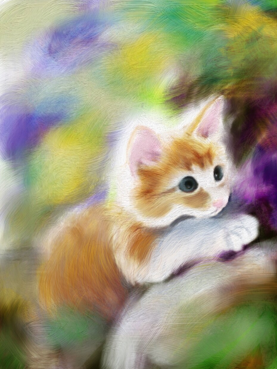 iPadでペットや風景などの絵を描きます ホット和むような絵を飾りたい方へ イメージ6