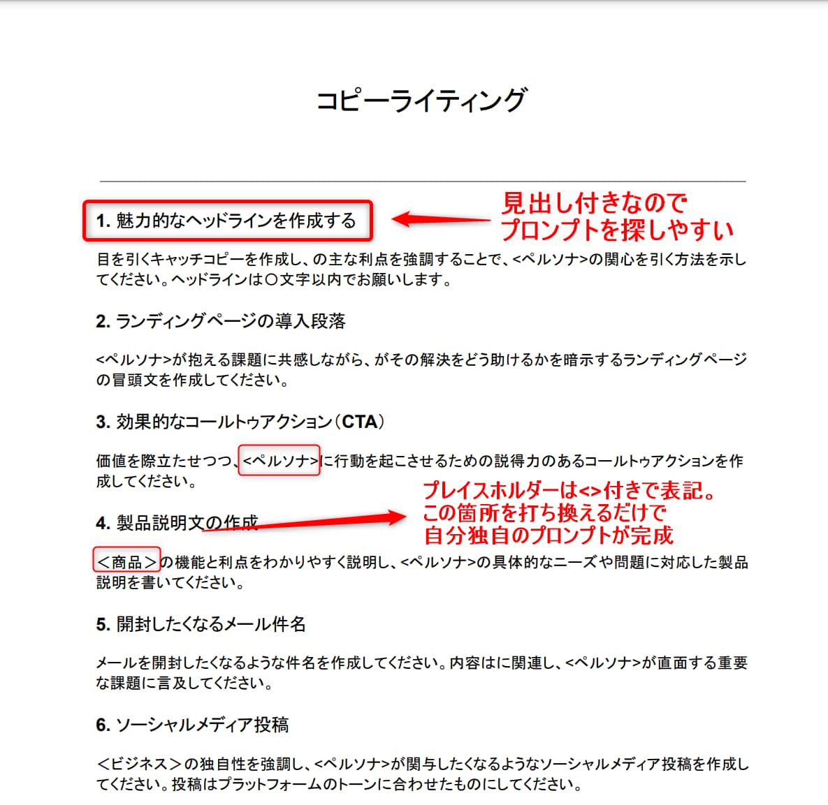 ChatGPTのプロンプト985個進呈します 穴埋め方式でそのまま使えるテンプレート集(ビジネス向け) イメージ2