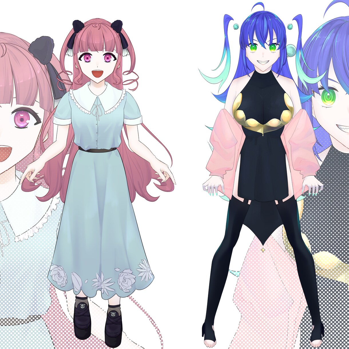 TRPG・配信用全身立ち絵を制作します あたなだけのキャラクターを作成します！ イメージ3