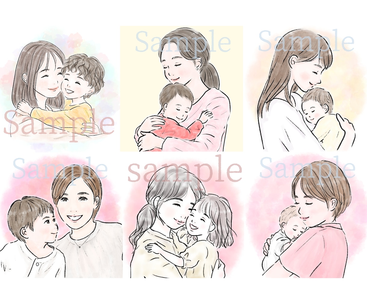 丁寧な手描きアイコンイラスト作成します 写真から似顔絵OK｜SNS・ブログ・LINEに使えるアイコン イメージ6
