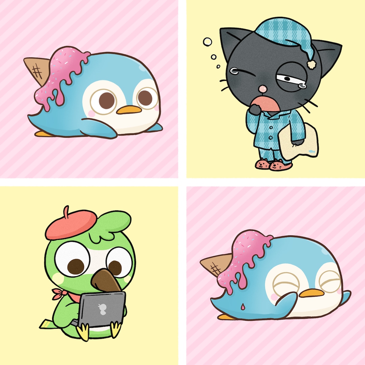 ポップなキャラクターイラスト制作いたします アイコンや挿絵にポップなキャラクターをご提供いたします！ イメージ4
