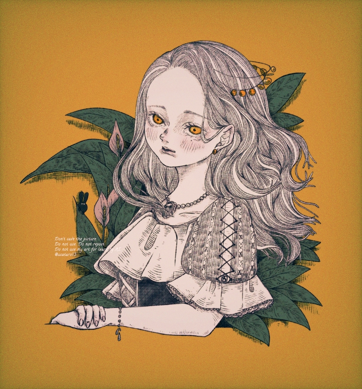 繊細で綺麗なペン画(線画)イラスト描きます 挿絵やMV等イラストが必要な場面に! イメージ10