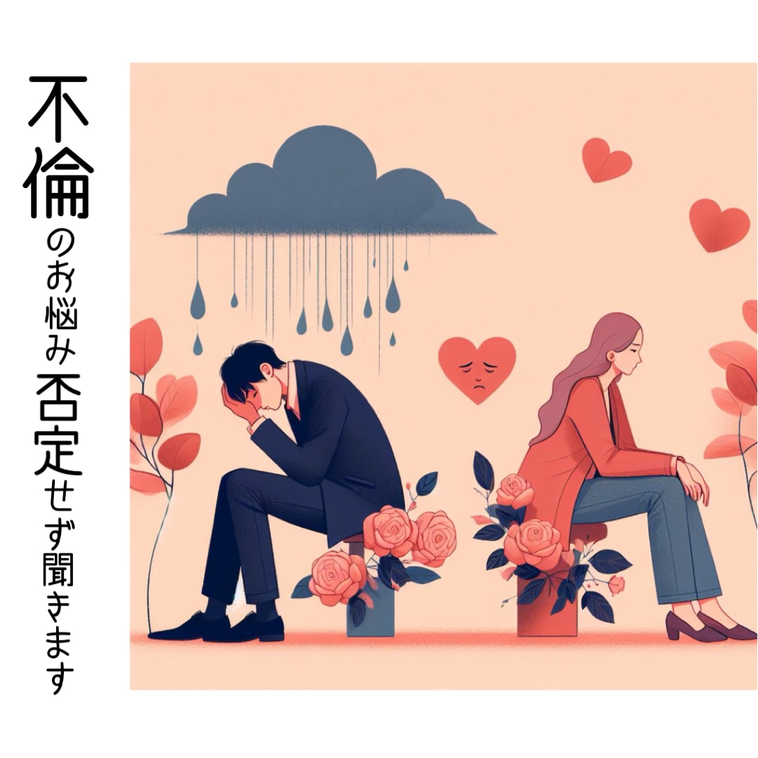 人に言えない【不倫・浮気】相手の本音、見抜きます 冷められてる？相手の本心は？相手の言動から分析します イメージ2