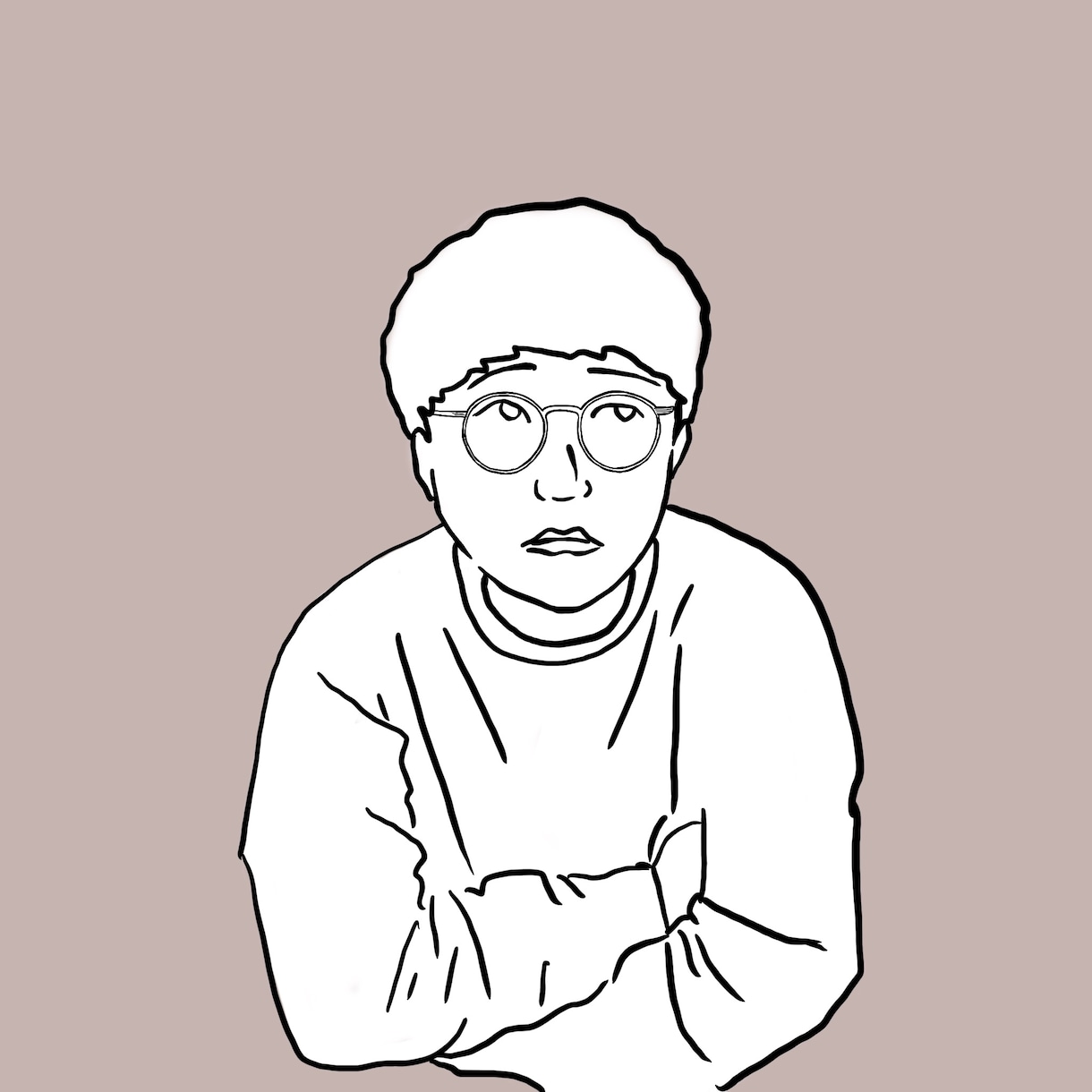シンプルでおしゃれな似顔絵イラスト承ります 似ているけど照れ臭くないようなオシャレな感じに仕上げます。 イメージ2