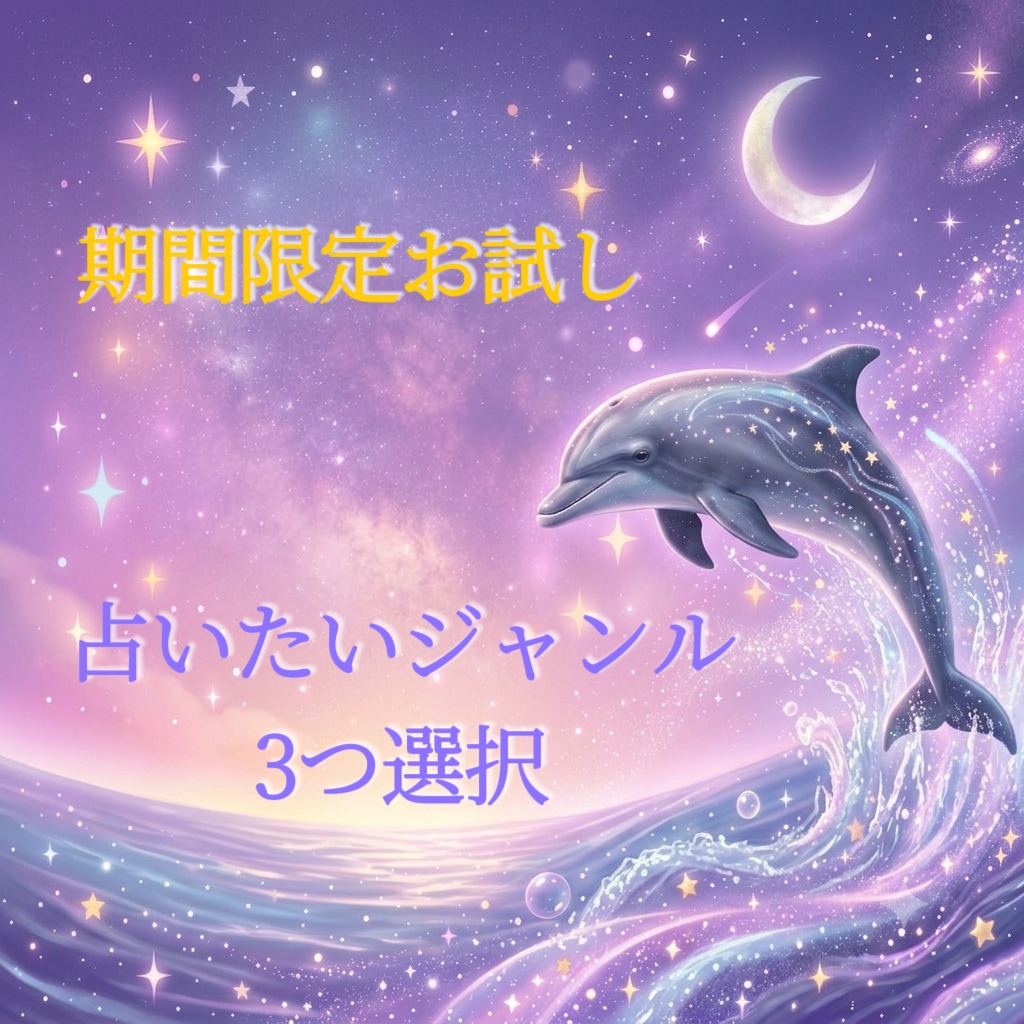 お試し3ジャンル☆運気の流れを占います 【8/15まで限定】お試し1,000円☆ジャンル3つ選択 イメージ1