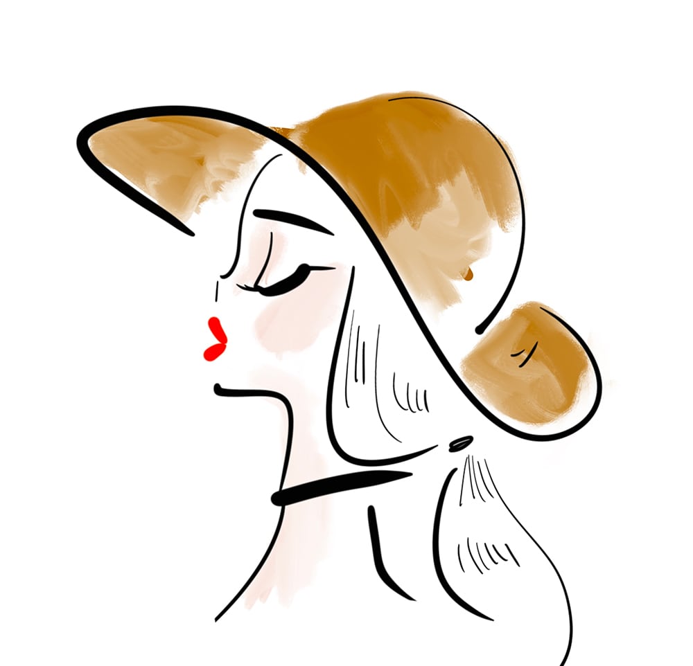 上半身/かわいいお洒落な人物イラスト描きます 外国風手書き線画、滑らかなペン画で目を引く挿絵にオススメ イメージ2