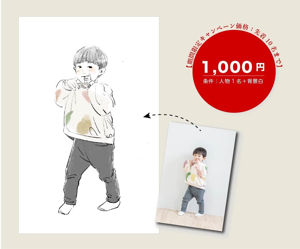 柔らかで優しい似顔絵を描きます 期間限定割引キャンペーン実施中！ イメージ2