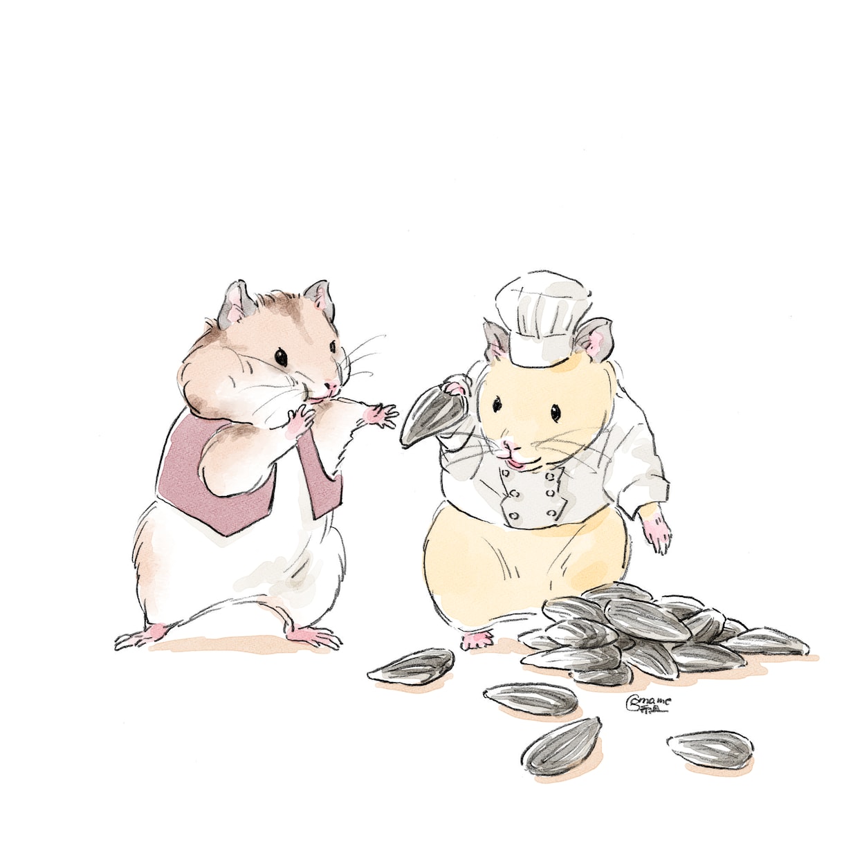 コミカルな動物イラスト描きます ペットの絵や似顔絵代わりにも！用途に合わせてお描きします イメージ5