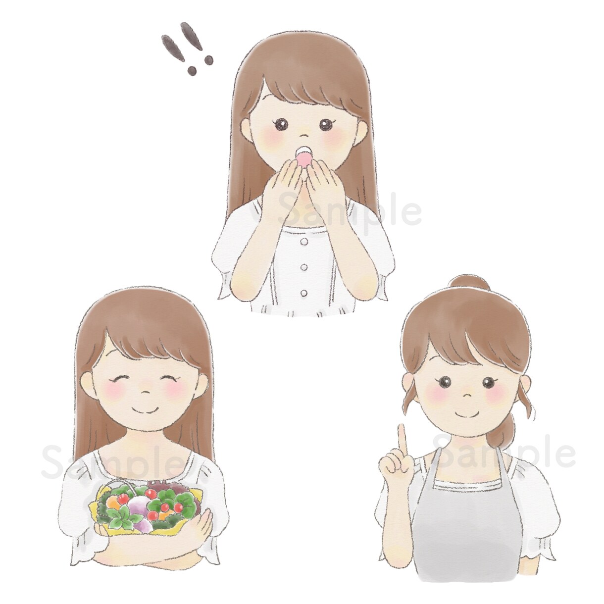 絵本のようなかわいいタッチのイラストお描きします ＊SNSやブログのアイコンにおすすめ＊ イメージ8