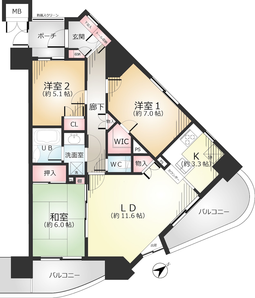 間取り図・区画図を広告用にデータ化トレースします イラレでトレース「見やすい」「分かりやすい」広告用間取り図 イメージ2