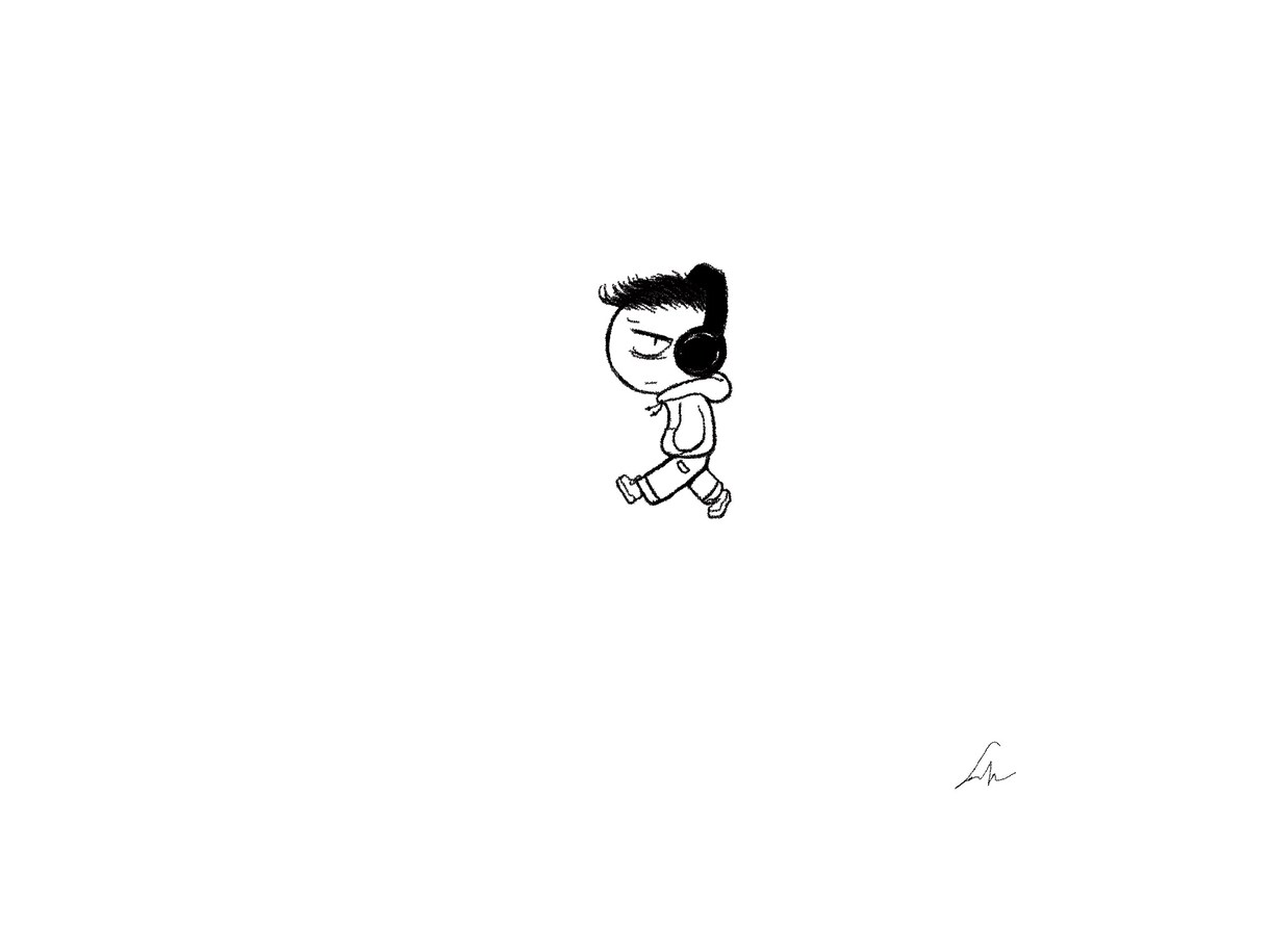 インフルエンサー御用達オシャレ白黒イラスト描きます SNSのプロフィール画像などに人気！ イメージ2