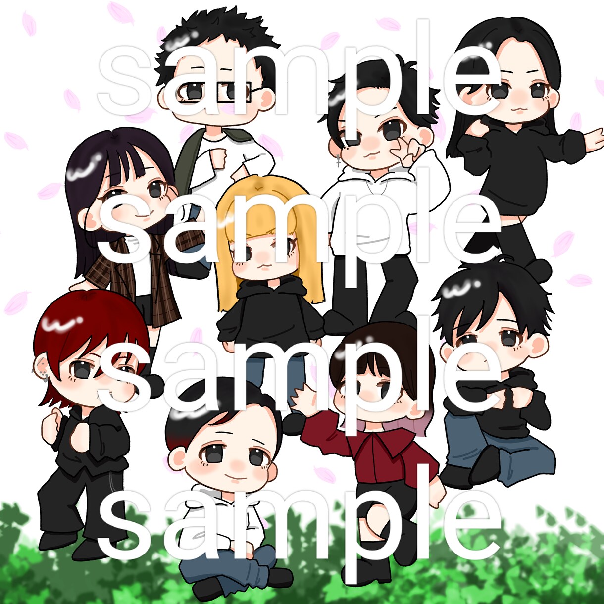 アイコン用のミニキャラ(SD)のイラストを描きます アイコン用、イベント事等にご希望のミニキャラ(SD)の提供 イメージ1