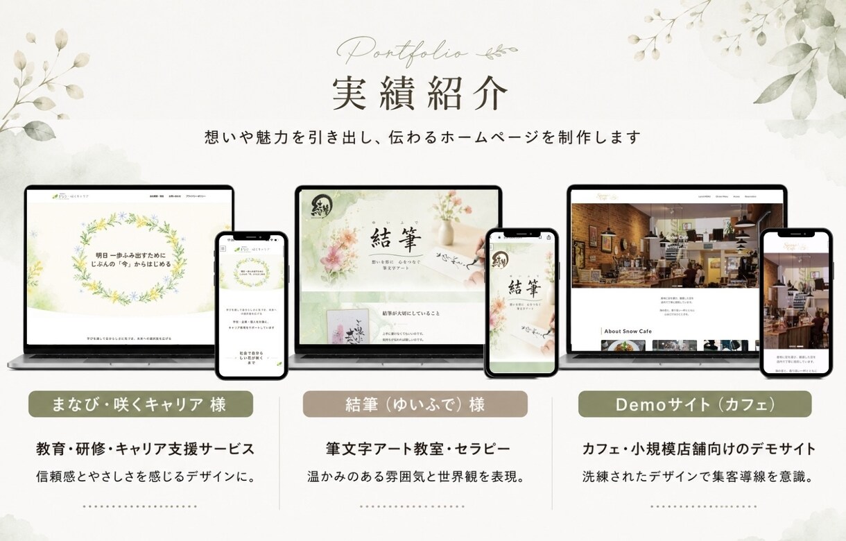 カフェ・小規模店舗向けホームページ制作をします 想いがまとまらないを伝わるカタチに イメージ3