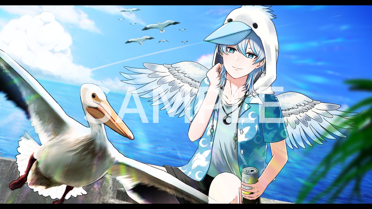 あなたのご希望の一枚絵イラストをお届けします MVイラスト/配信用イラスト/ヘッダーなど イメージ2