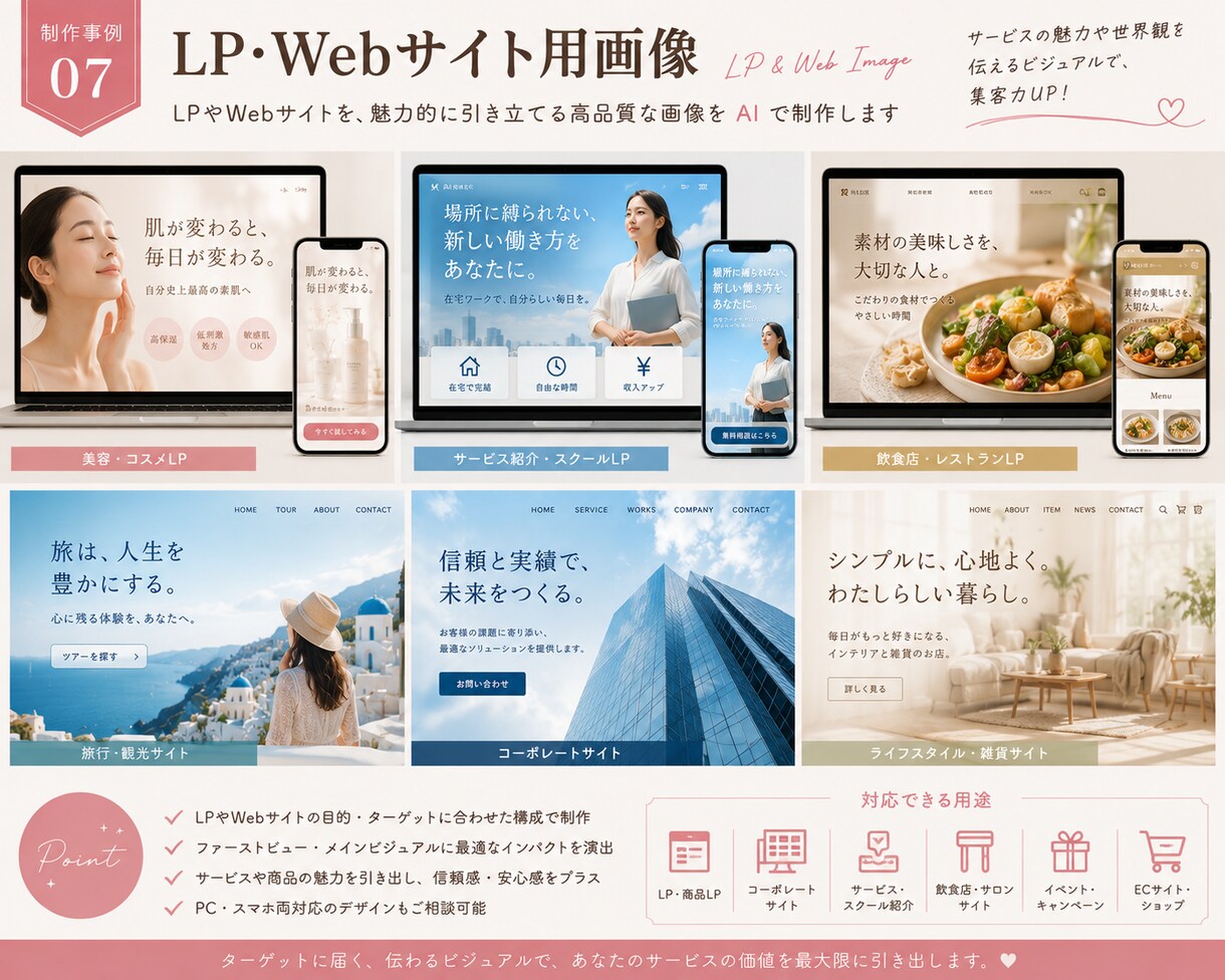 AIでSNS・ブログ・広告画像を制作します 【5件限定】AI画像3枚を1,500円で制作します！ イメージ7