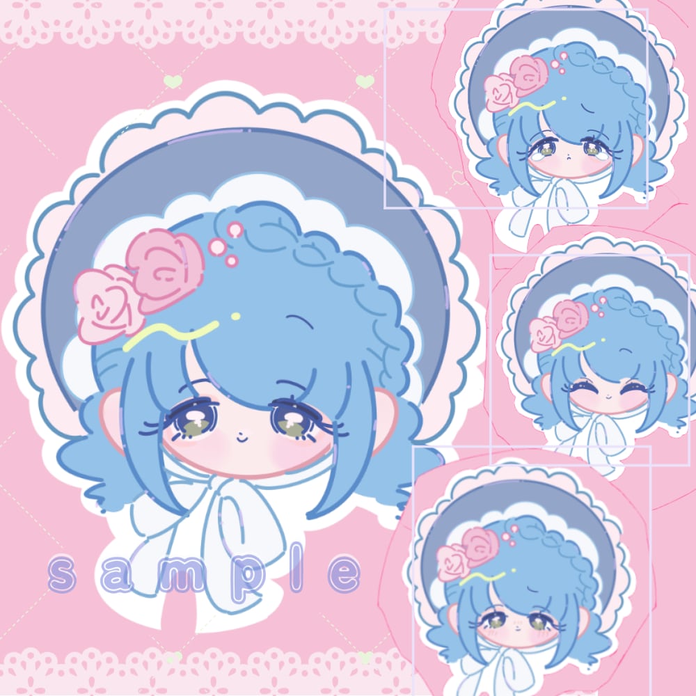 ふわっと甘くてかわいい！ミニキャラ  お描きします やさしい色とまるいシルエット、でも甘すぎないイラストを。 イメージ5