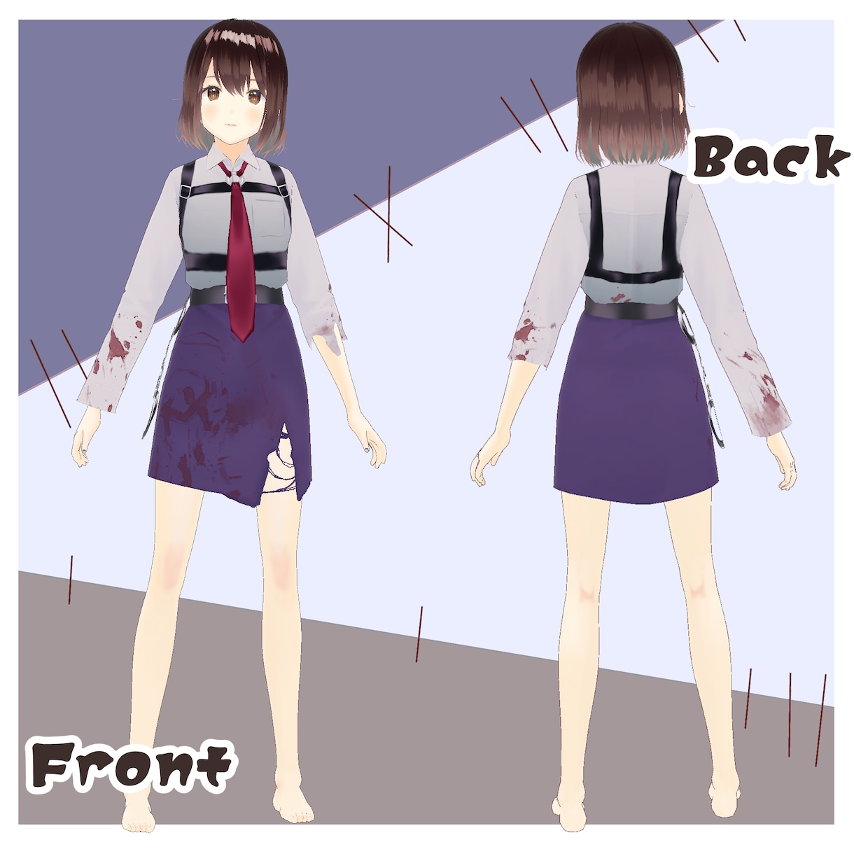 Vroid用の衣装を作成します VTuberや個人利用など新しい衣装をお考えの方 イメージ6