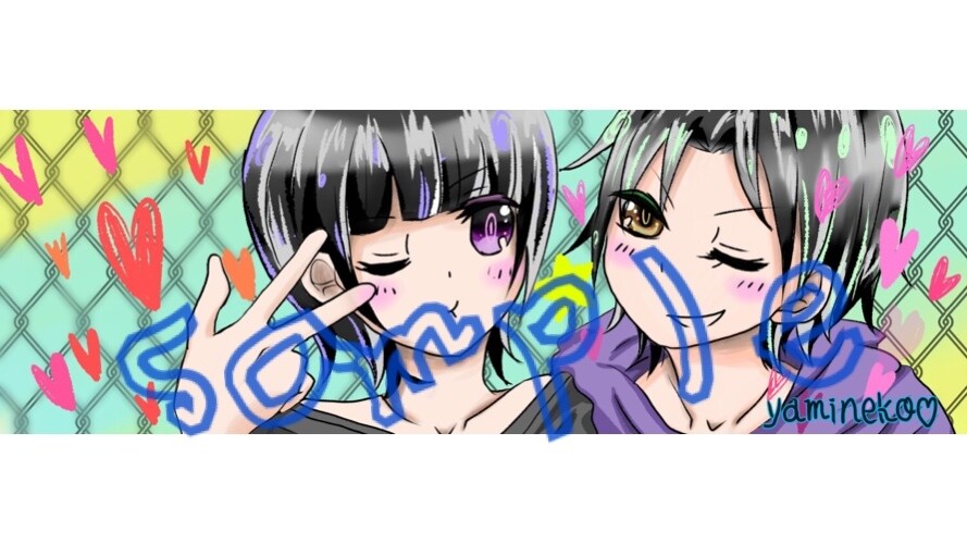 Twitterのヘッダーお描きします 格好よく、可愛く！自分好みにツイッターを彩りたい方へ！ イメージ4