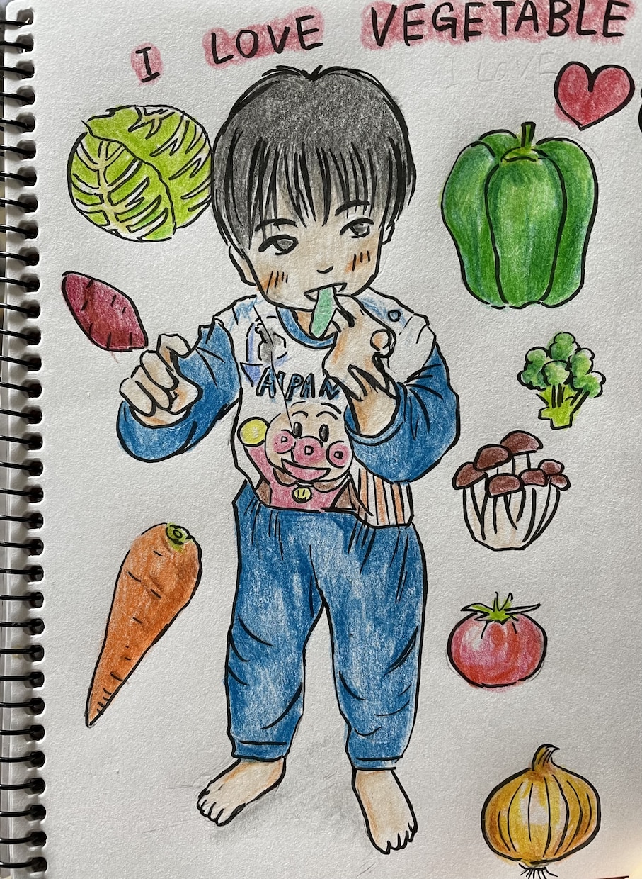 色鉛筆でお子さん、家族、大切な方の似顔絵を描きます 世界でたった一つ。思い出に残る一枚を私にお任せください イメージ8