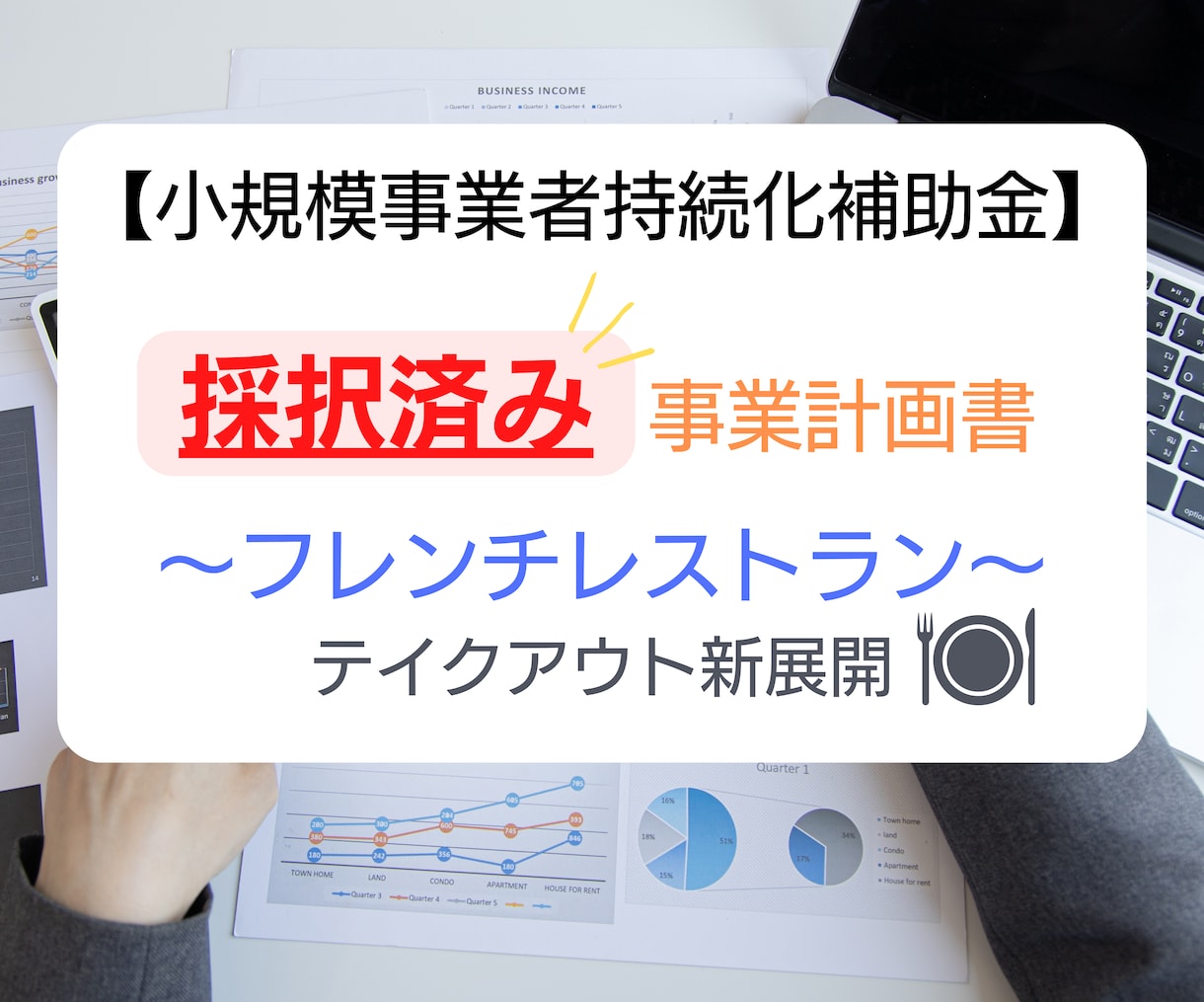 飲食店★持続化補助金採択書類をお譲りします 採択済みの事業計画書を【テンプレート】としても利用できます！ イメージ1